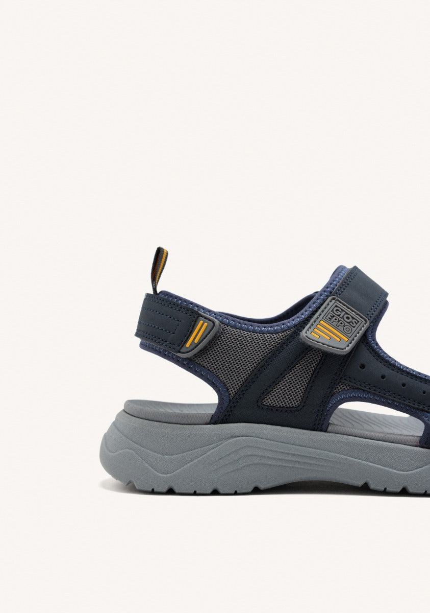 SANDALI GRIGI CON ACCENTI DI COLORE PER UOMO METKOVIC