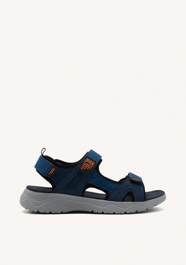 SANDALIAS COLOR AZUL MARINO CON ACENTOS DE COLOR PARA HOMBRE METKOVIC