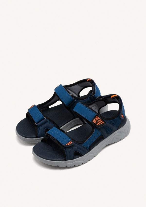 SANDALIAS COLOR AZUL MARINO CON ACENTOS DE COLOR PARA HOMBRE METKOVIC