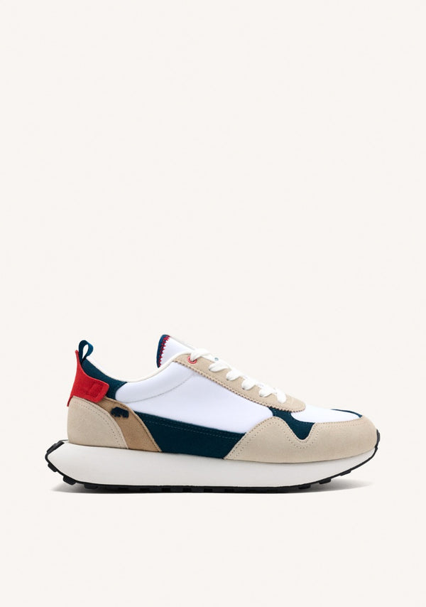 SNEAKERS BLANCAS CON CONTRASTES DE COLOR PARA HOMBRE ZENNOR