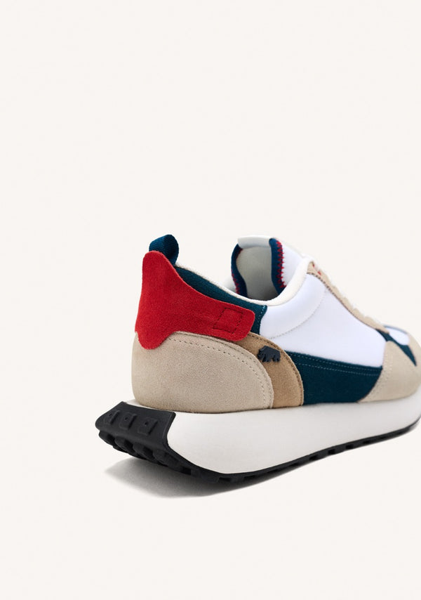 SNEAKERS BLANCAS CON CONTRASTES DE COLOR PARA HOMBRE ZENNOR