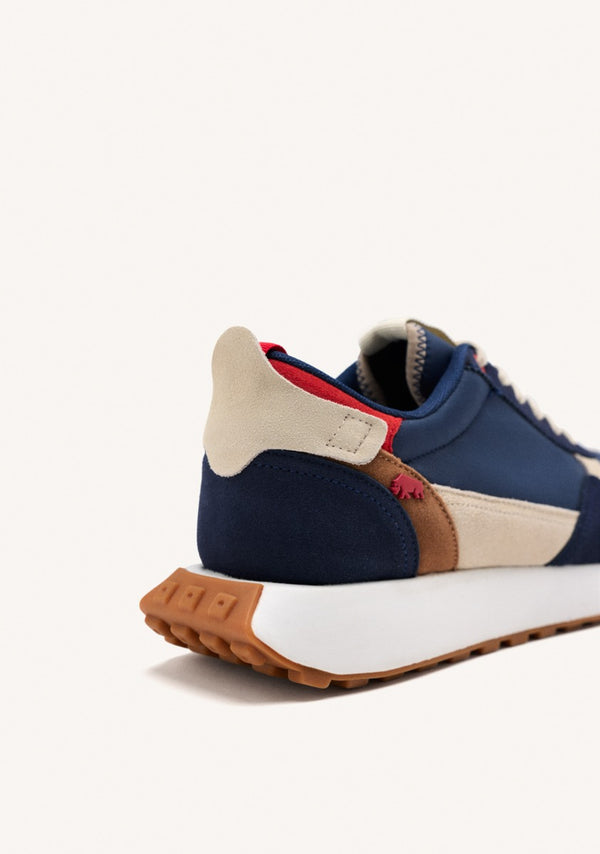 SNEAKERS COLOR AZUL MARINO CON CONTRASTES DE COLOR PARA HOMBRE ZENNOR