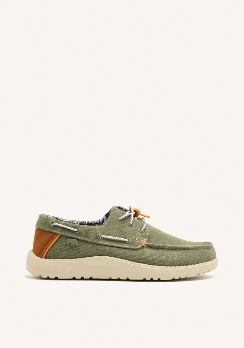MOCASINES COLOR CAQUI ESTILO NÁUTICOS CON DETALLES DE COLORES PARA HOMBRE SULT