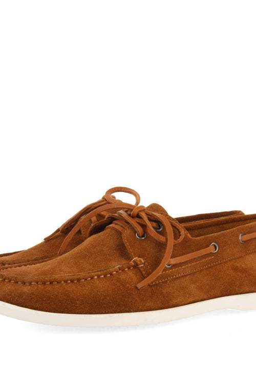 MOCASSINS EN CUIR DE COULEUR CUIR DE STYLE NAUTIQUE POUR HOMME TRUNO