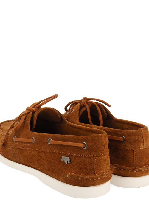 MOCASSINS EN CUIR DE COULEUR CUIR DE STYLE NAUTIQUE POUR HOMME TRUNO