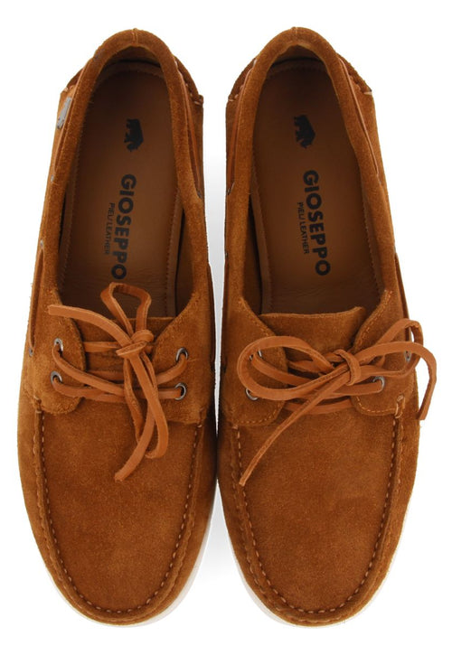 MOCASSINS EN CUIR DE COULEUR CUIR DE STYLE NAUTIQUE POUR HOMME TRUNO