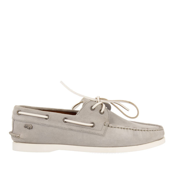MOCASINES GRISES DE PIEL ESTILO NÁUTICOS PARA HOMBRE TRUNO