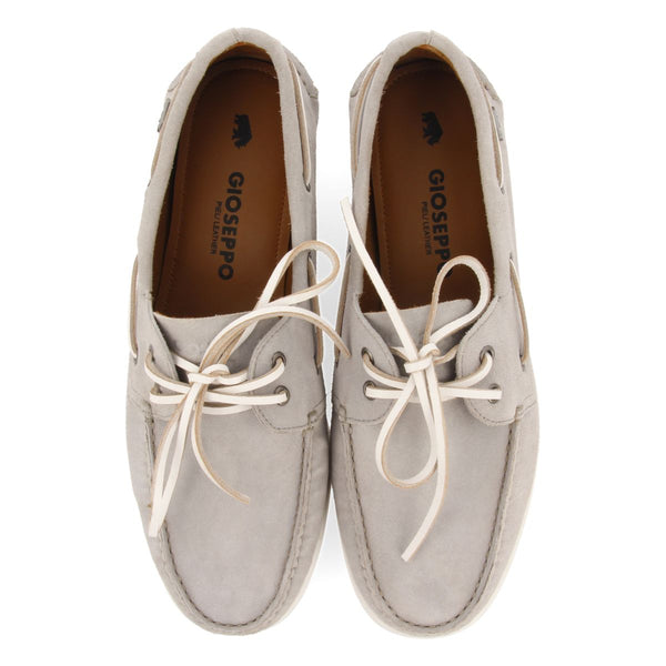 MOCASINES GRISES DE PIEL ESTILO NÁUTICOS PARA HOMBRE TRUNO