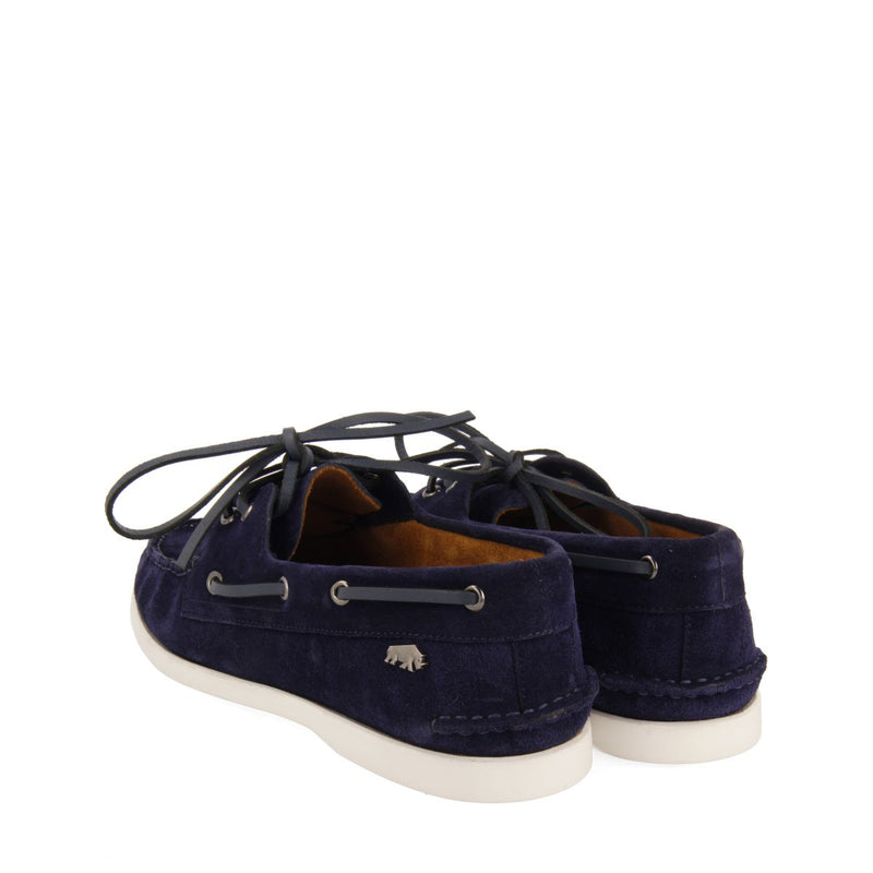 MOCASINES COLOR AZUL MARINO DE PIEL ESTILO NÁUTICOS PARA HOMBRE TRUNO