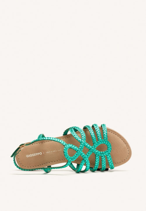 YAKIMA BRAIDED LEATHER SANDALS