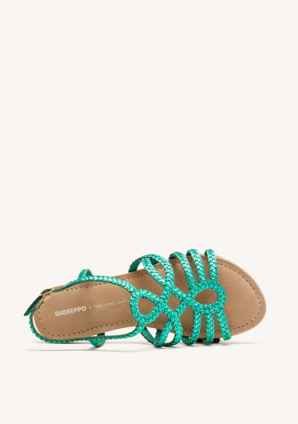 YAKIMA BRAIDED LEATHER SANDALS