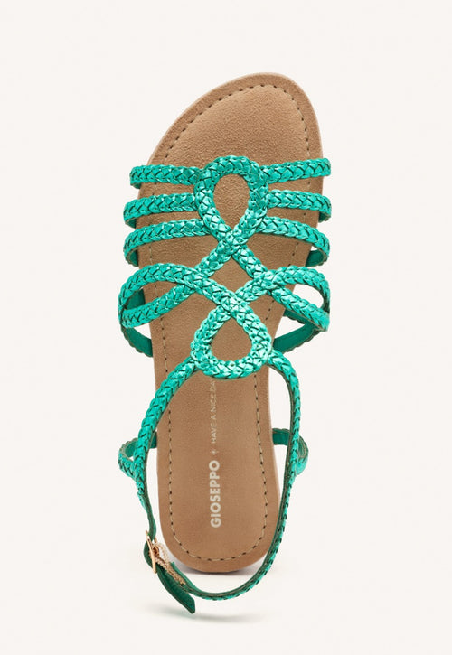 YAKIMA BRAIDED LEATHER SANDALS