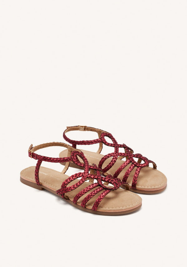 YAKIMA BRAIDED LEATHER SANDALS
