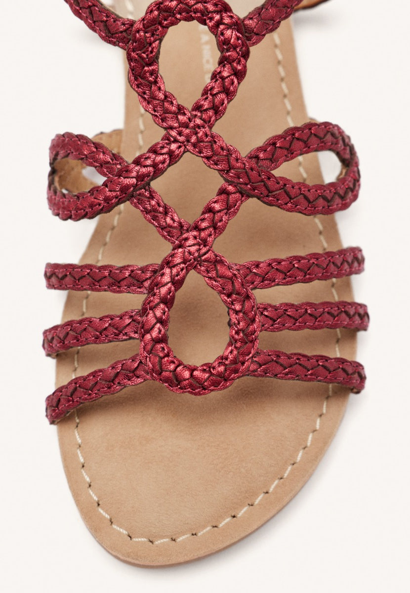 SANDALIAS PIEL TRENZADA YAKIMA