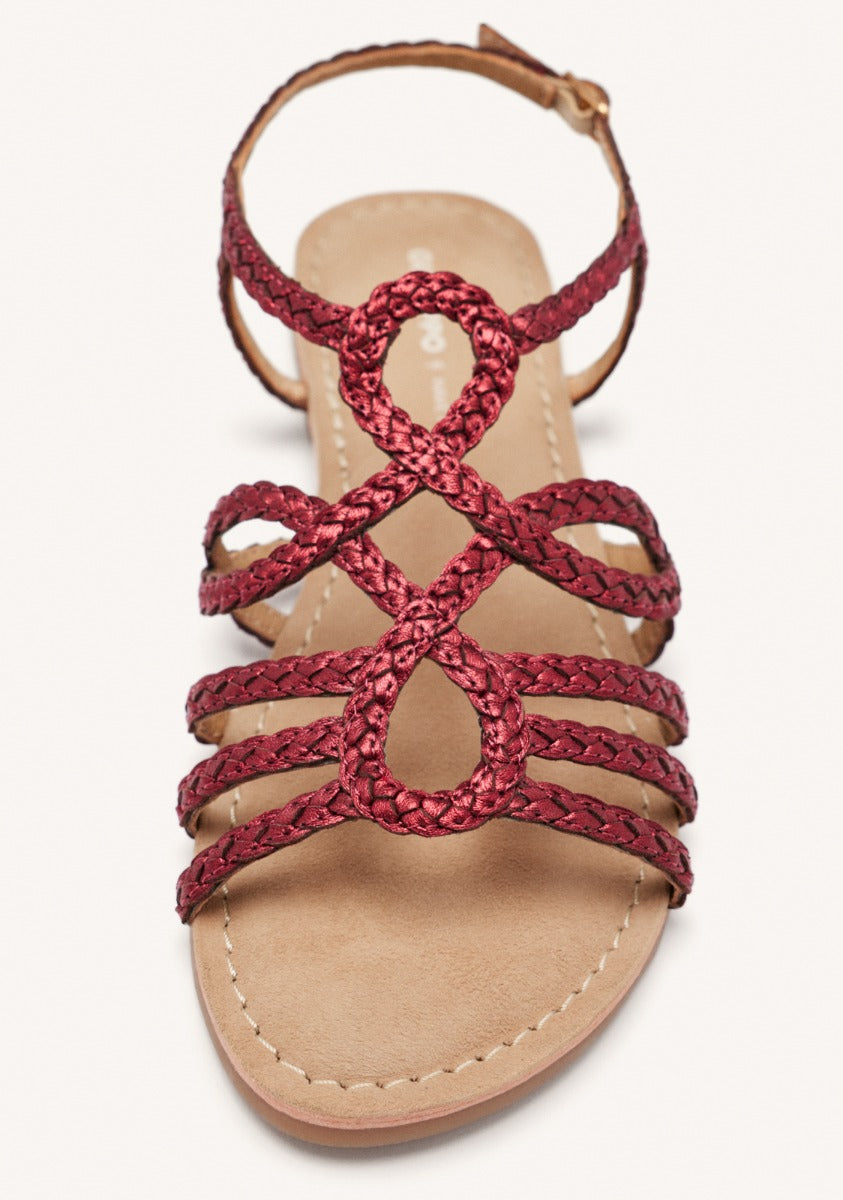 SANDALI IN PELLE INTRECCIATA PER DONNA YAKIMA