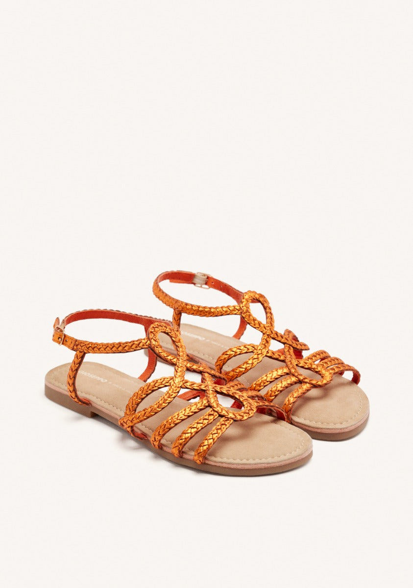 SANDALI IN PELLE INTRECCIATA PER DONNA YAKIMA