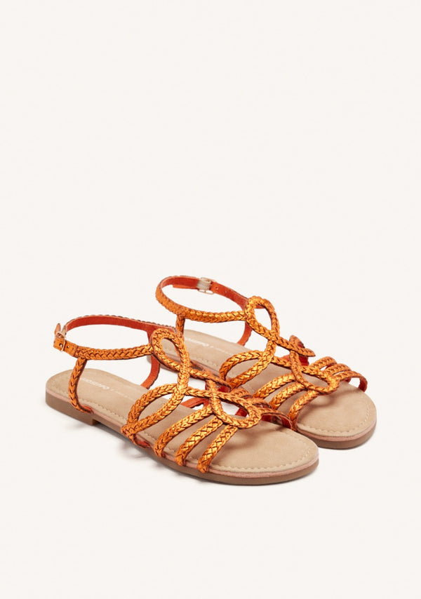 YAKIMA BRAIDED LEATHER SANDALS