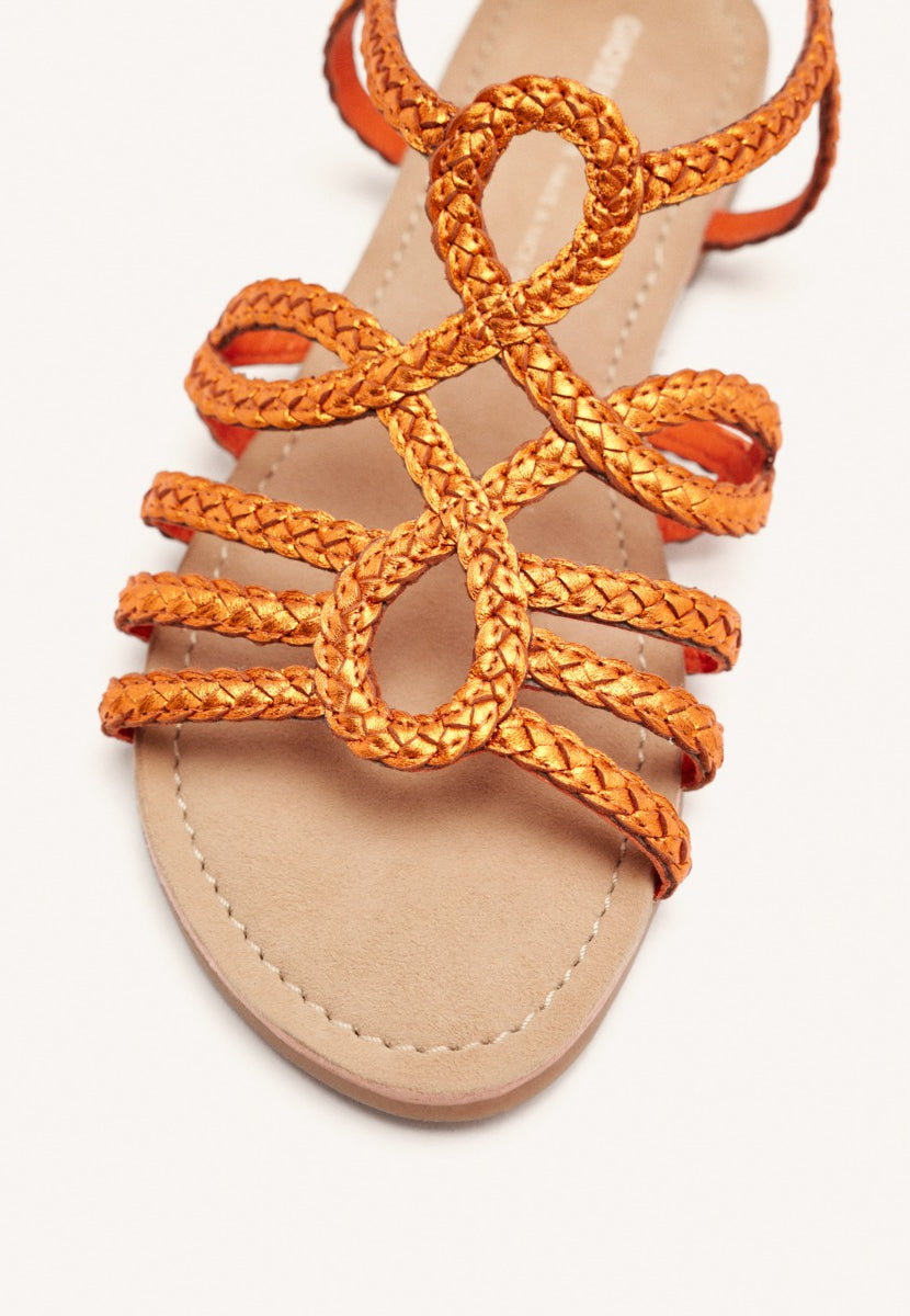 SANDALIAS PIEL TRENZADA YAKIMA