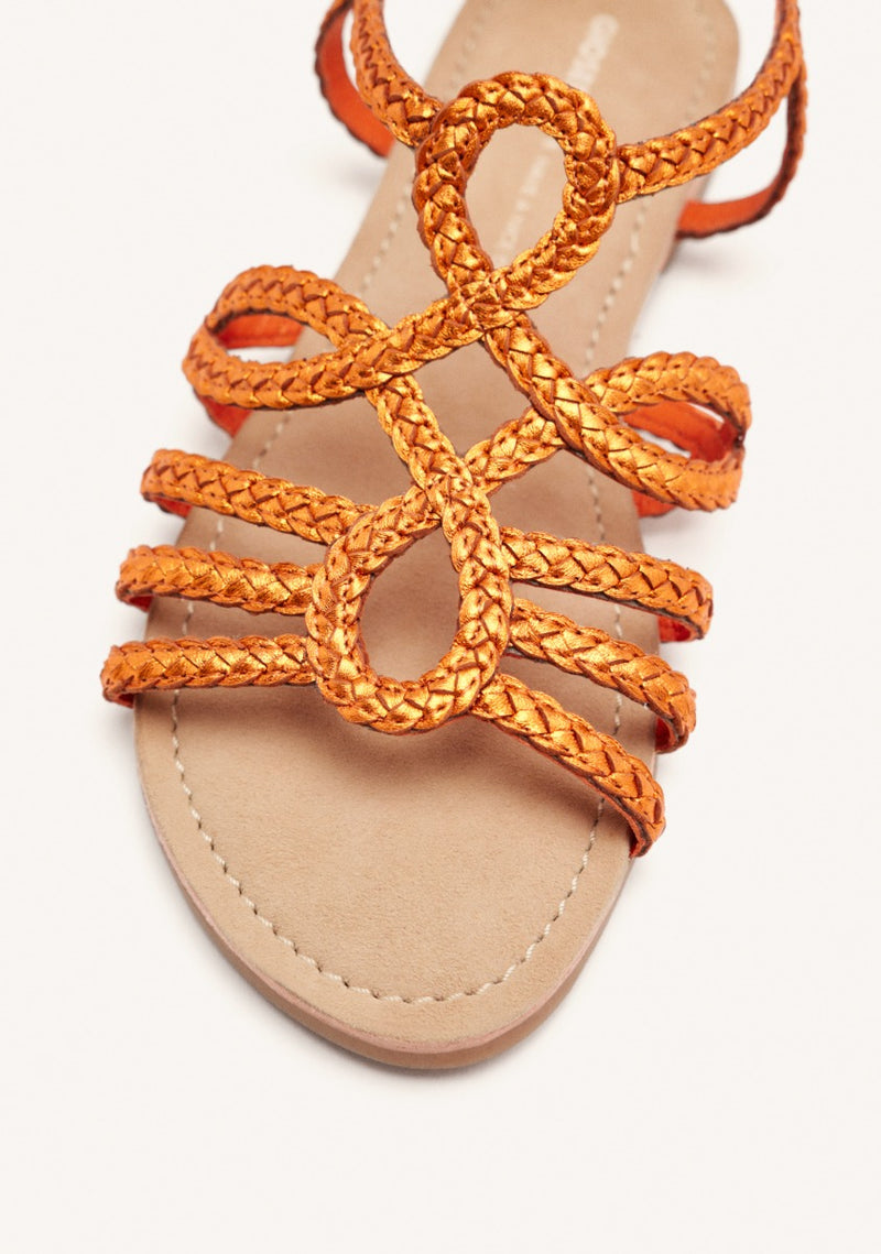 YAKIMA BRAIDED LEATHER SANDALS