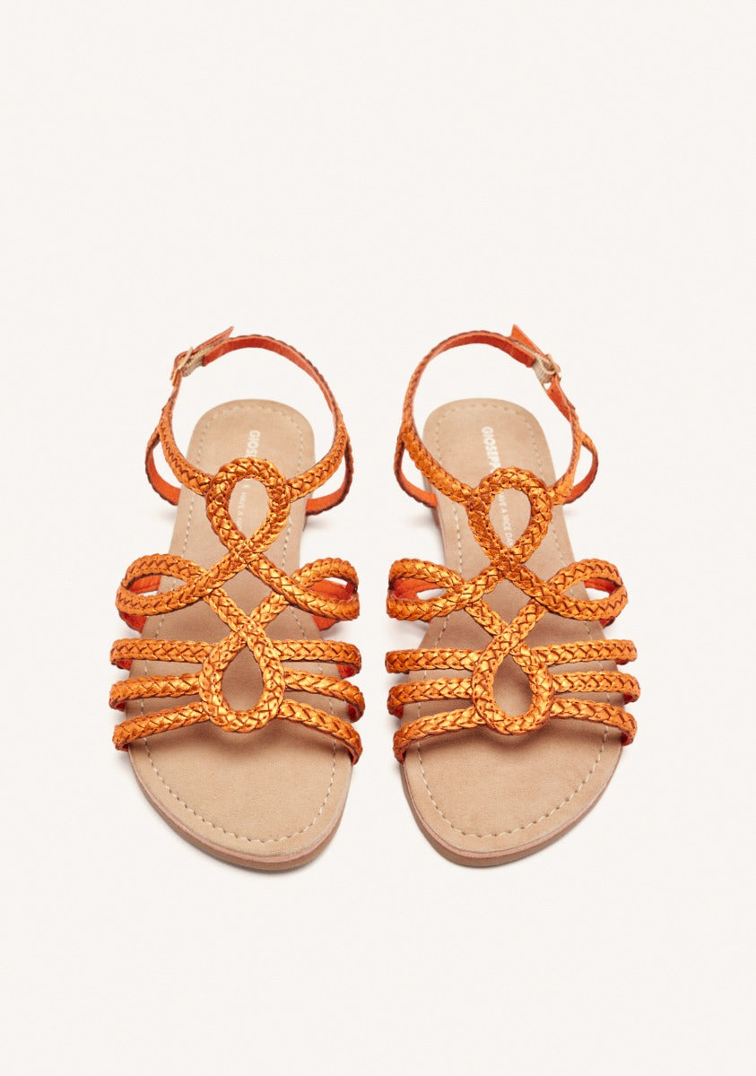 SANDALI IN PELLE INTRECCIATA PER DONNA YAKIMA