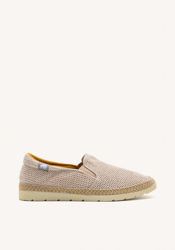 ESPADRILLES COLOR BEIGE DE REJILLA CON ALGODÓN RECICLADO PARA HOMBRE YACOLT