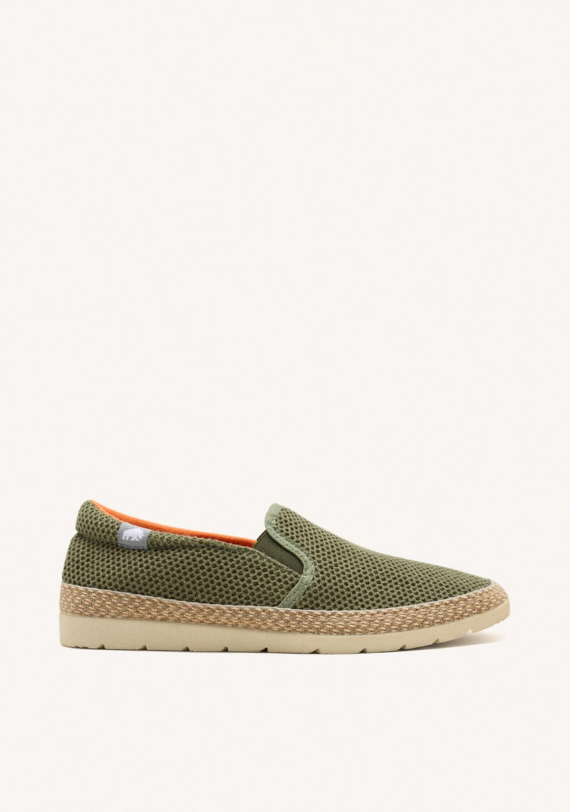 ESPADRILLES COLOR CAQUI DE REJILLA CON ALGODÓN RECICLADO PARA HOMBRE YACOLT
