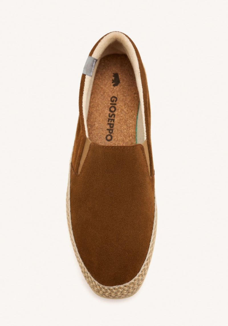 ESPADRILLES COLOR CUERO DE PIEL CON ELÁSTICOS Y ALGODÓN RECICLADO PARA HOMBRE PROGER