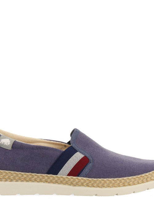 ALPERCATAS AZUIS MARINHO COM ELÁSTICOS COLORIDOS E ALGODÃO RECICLADO PARA HOMEM WIMER