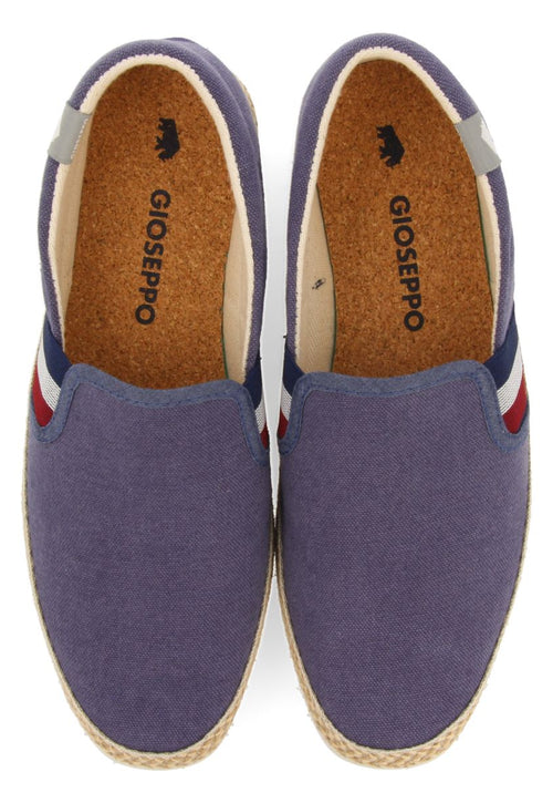 ALPERCATAS AZUIS MARINHO COM ELÁSTICOS COLORIDOS E ALGODÃO RECICLADO PARA HOMEM WIMER