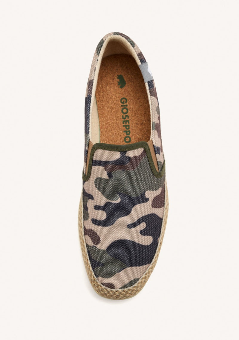 ESPADRILLES CON ESTAMPADO DE CAMUFLAJE Y ALGODÓN RECICLADO PARA HOMBRE VALRICO