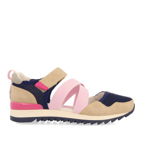 SNEAKERS OUVERTES BLEU AVEC DÉTAILS MULTICOLORES POUR FILLE ET GARÇON ENSLEY