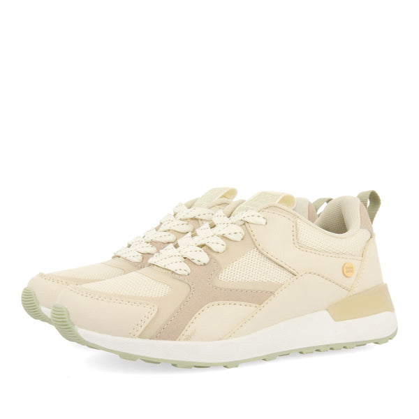 SNEAKERS BEIGE COLOR RETRO STYLE FOR BOYS AND GIRLS ZAPOD