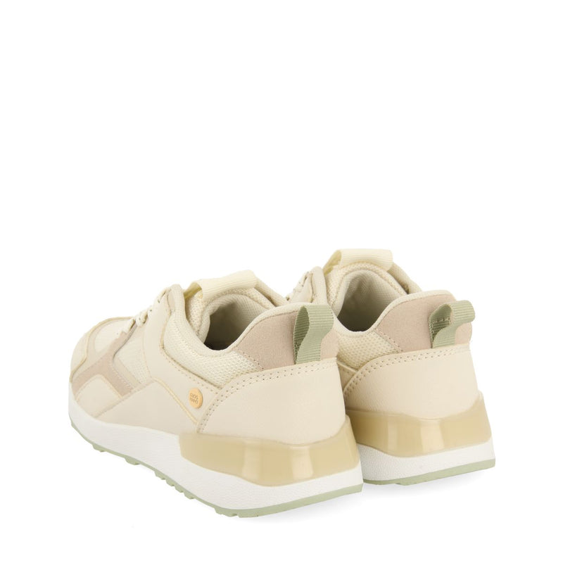 SNEAKERS BEIGE COLOR RETRO STYLE FOR BOYS AND GIRLS ZAPOD