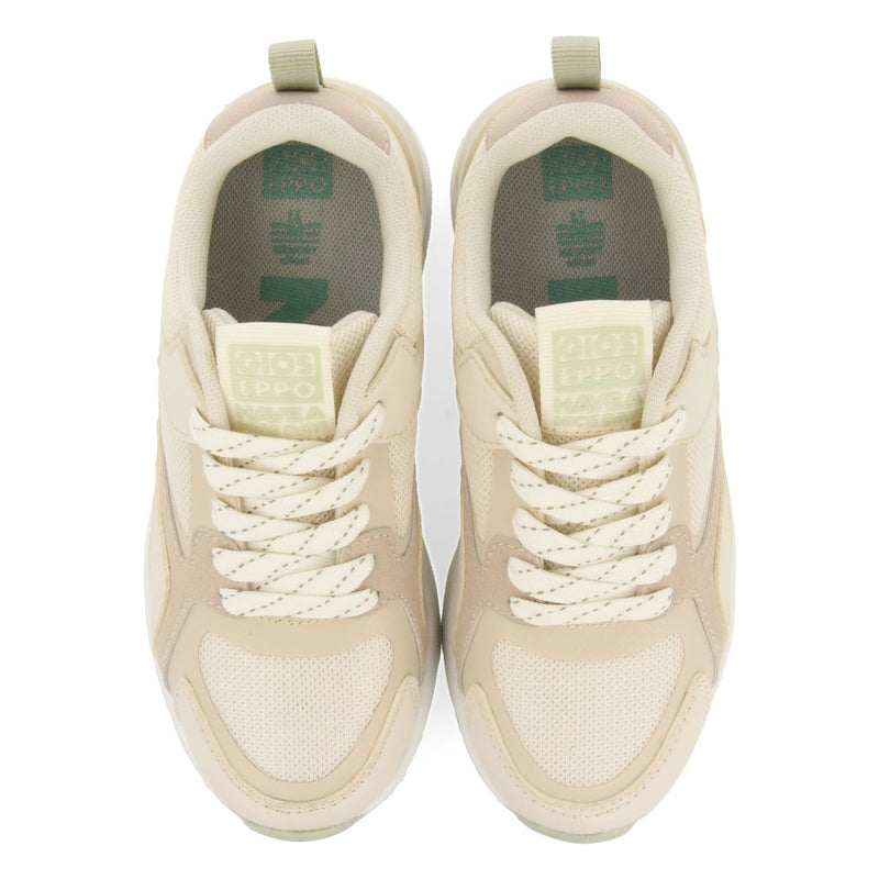 SNEAKERS BEIGE COLOR RETRO STYLE FOR BOYS AND GIRLS ZAPOD
