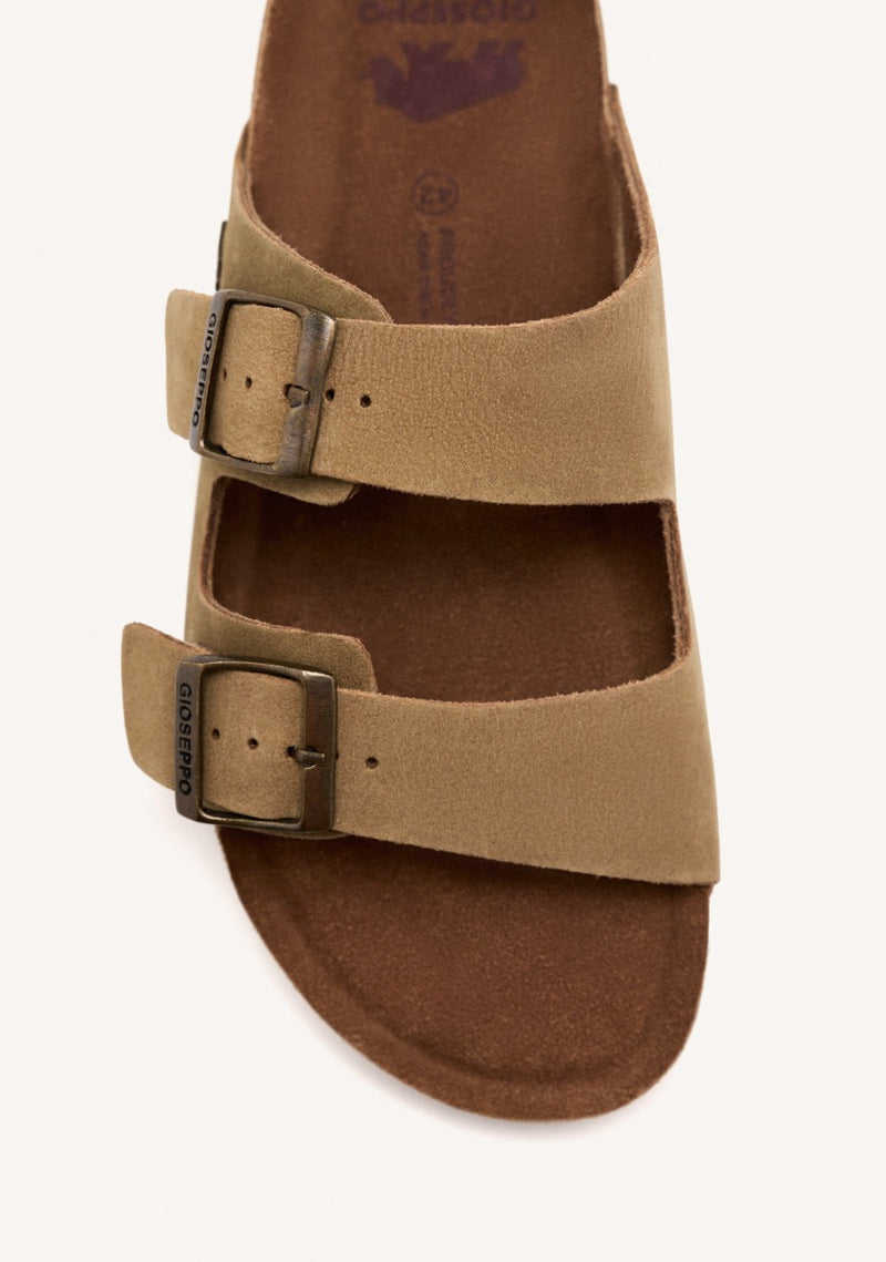 SANDALIAS COLOR CUERO DE PIEL CON SUELA BIO PARA HOMBRE VIZZINI