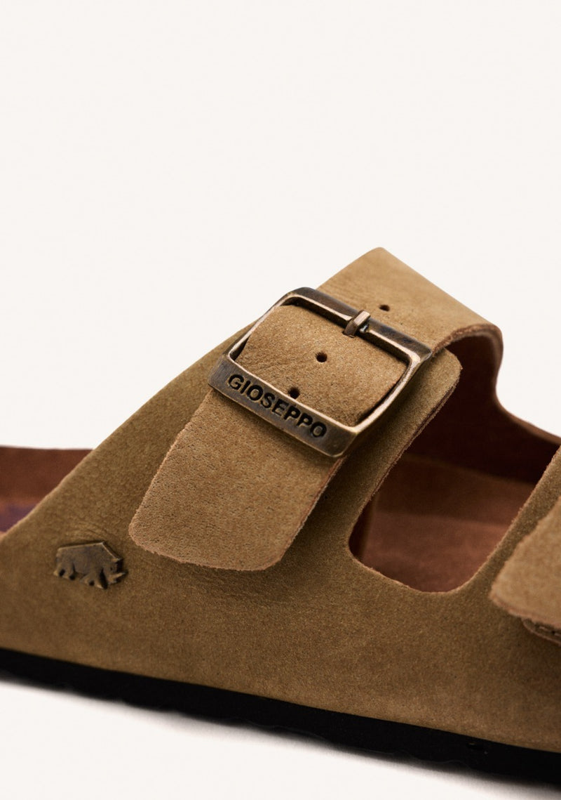 SANDALIAS COLOR CUERO DE PIEL CON SUELA BIO PARA HOMBRE VIZZINI