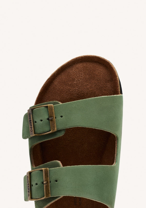 SANDALIAS COLOR CAQUI DE PIEL CON SUELA BIO PARA HOMBRE VIZZINI