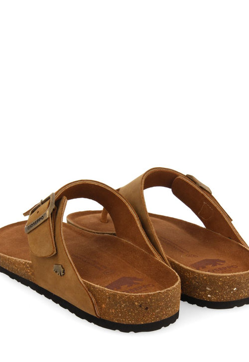 LEATHER SANDALS GREEK STYLE WITH BIO SOLE FOR MEN RUSKIN