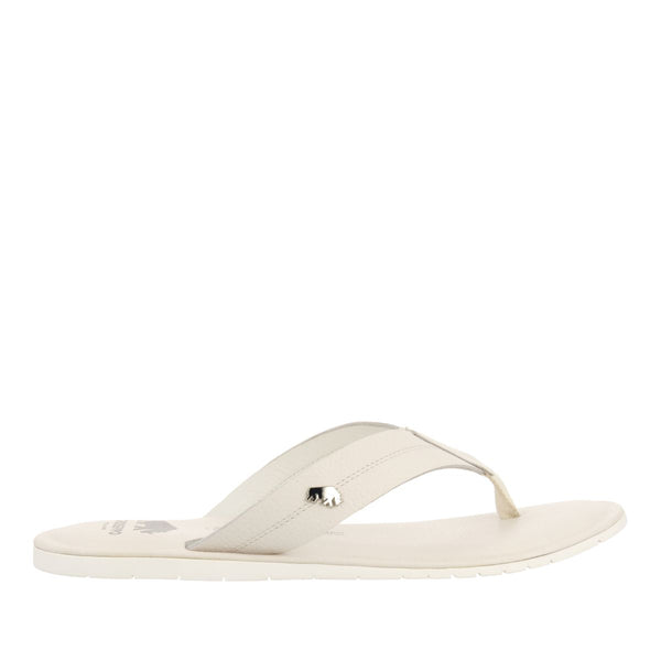 CHANCLAS BLANCAS DE PIEL PARA HOMBRE WASCO