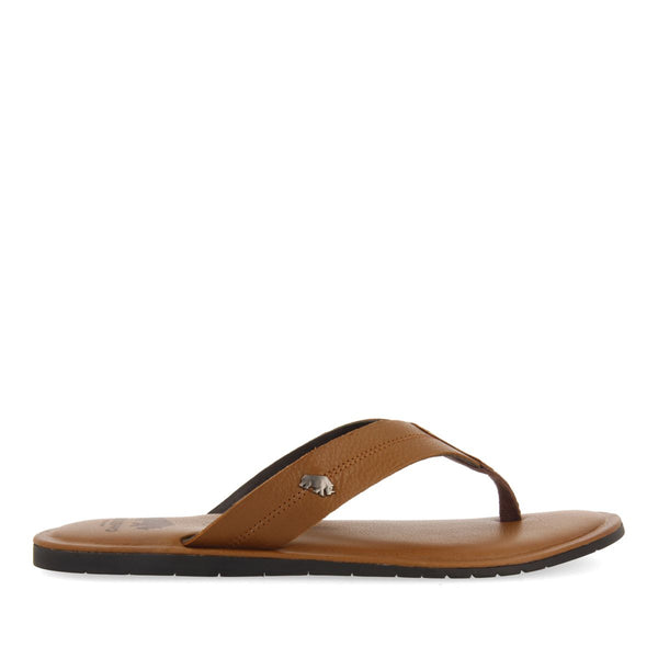 CHANCLAS COLOR CUERO DE PIEL PARA HOMBRE WASCO