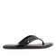 CHANCLAS NEGRAS DE PIEL PARA HOMBRE WASCO