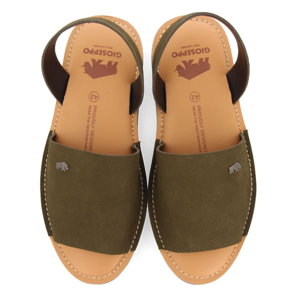 SANDALIAS COLOR CAQUI DE PIEL ESTILO MENORQUINAS PARA HOMBRE PENRYN