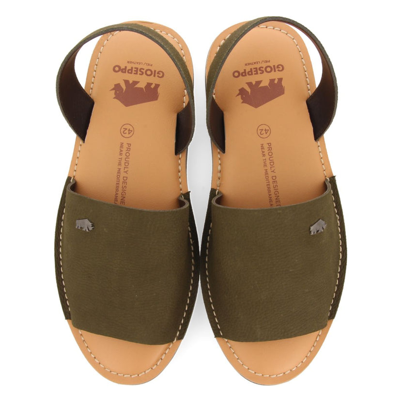 SANDALIAS COLOR CAQUI DE PIEL ESTILO MENORQUINAS PARA HOMBRE PENRYN