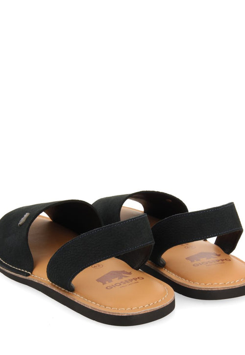 BLUE NAVY LEATHER MENORQUINAS STYLE SANDALS FOR MEN PENRYN