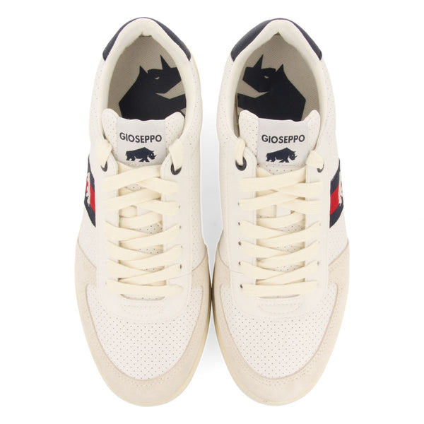 SNEAKERS BLANCAS CON ACENTOS DE COLOR EN ROJO Y AZUL MARINO PARA HOMBRE BARTOW