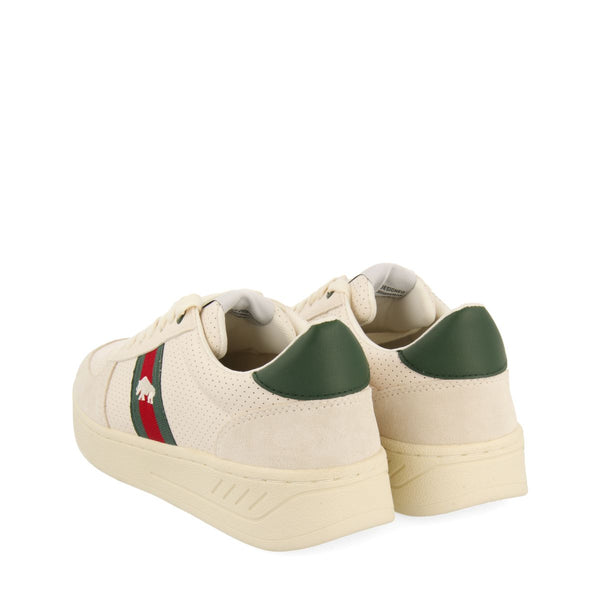 SNEAKERS BLANCAS CON ACENTOS DE COLOR EN ROJO Y VERDE PARA HOMBRE BARTOW