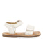 SANDALIAS BLANCAS DE PIEL CON PRINT FANTASÍA PARA BEBÉ HIMARE