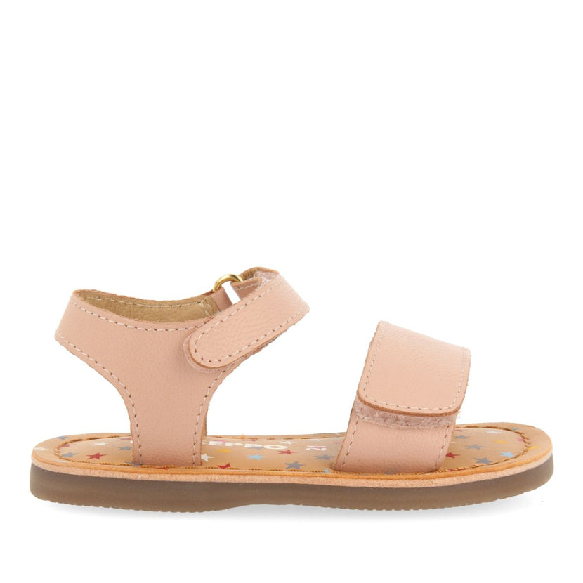 SANDALIAS ROSAS DE PIEL CON PRINT FANTASÍA PARA BEBÉ HIMARE