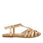SANDALI COLOR NUDE IN PELLE CON DETTAGLI METALLIZZATI STILE cangrejera PER RAGAZZA E RAGAZZO BELSH