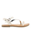 SANDALIAS BLANCAS DE PIEL CON DETALLES TRENZADOS Y METALIZADOS PARA NIÑA Y NIÑO HELIX